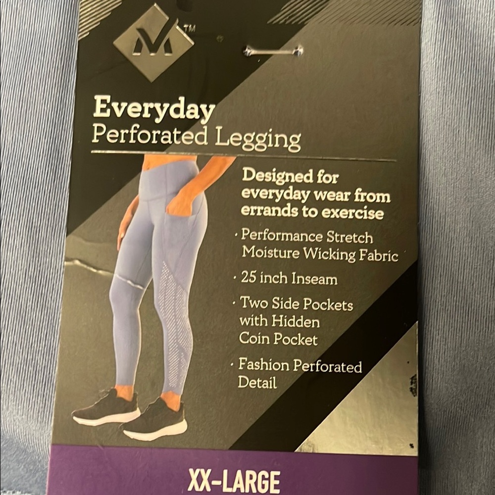 Member’s Mark Blue High Waist Performance Leggings - Picture 2 of 2